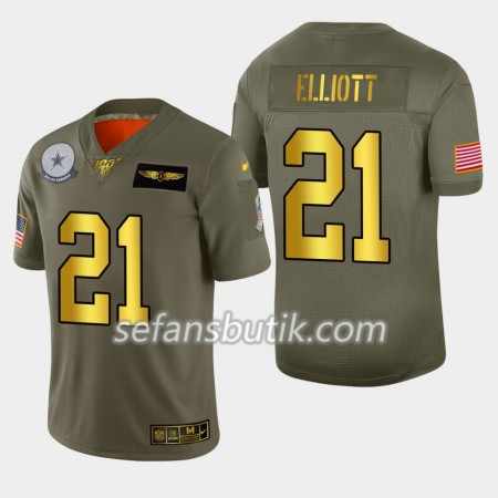 Dallas Cowboys Tröjor Ezekiel Elliott 21 Nike 2019 Salute to Service 100th - Herr Dallas Cowboys Tröjor Ezekiel Elliott 21 Nike 2019 Salute to Service 100th - Herr